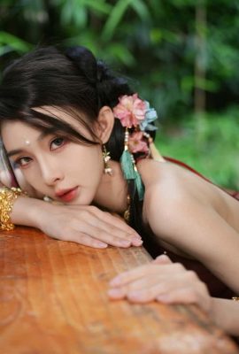 The latest photo of the million-dollar super-beautiful Internet celebrity “Yu Duoduo” – Daji’s ancient style temptation Christmas special photo (56P)