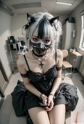 AI generated beauty~goth look, gothic fashion Gothic fashion