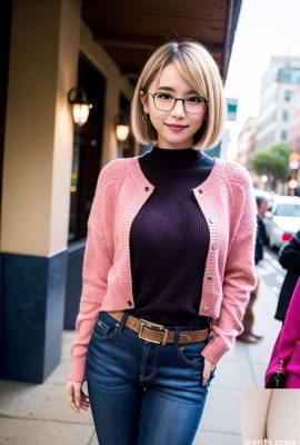 AI generated beauty~セーターwoman (sweater girl)