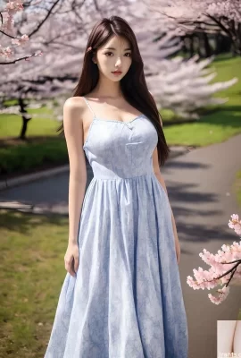 AI generated beauty~Cherry blossoms and pictorials