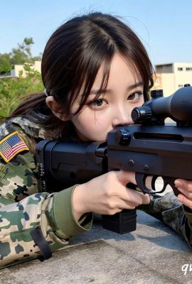 AI generated beauty~Sniper sniper