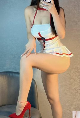 (Online collection) FuLiJi Momozawa Sakura’s “White Silk Nurse” VIP Exclusive (51P)