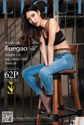 (Ligui Internet Beauty) 20180414 Model Ice Cream Jeans with High Heels and Beautiful Legs (63P)