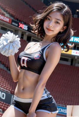 AI Generation~AI OFUG-She cosplayed as a cheerleader (Captain 她裝艮啦啦)