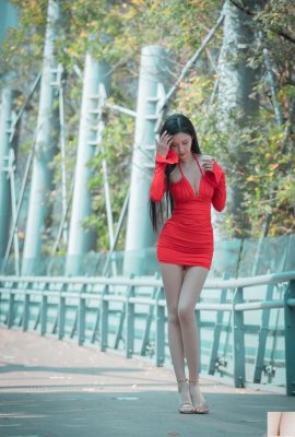 (Online collection) Taiwanese girl with beautiful legs-Xu Lingling outdoor photo album (9) (100P)