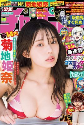 (Kikuchi Himena) Photo of big breasted girl showing off deep V cleavage in bikini (13P)