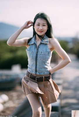 (Online collection) Taiwanese beautiful leg girl-Winnie Lulu beauty outdoor shooting realistic (28P)