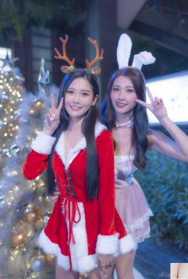 (Extra chapter on beautiful legs) Long-legged beauty model Xu Huiling, Christmas girl with high heels and beautiful legs (103P