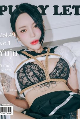 (Yuju) Korean sexy beauty’s breasts are ready to come out, but her butt is also a foul (72P)