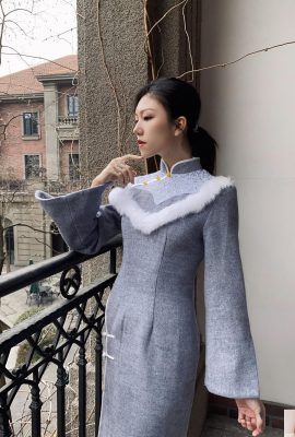 (Online collection) XiuRen model-Xiao Ziyi Alice “Black Silk Gray Dress” (Part 1) (80P)