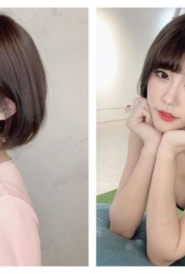 Taiwanese professional baseball cheerleader Chen Bobo changes her hair to short and refreshing hair in summer, which is very eye-catching (17P)