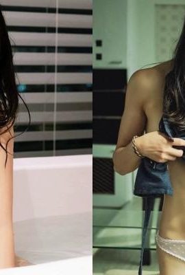 The 22-year-old Taiwanese-American mixed-race girl “Mao Mi” has everything from her face, beautiful breasts, vest line to long legs (37P)