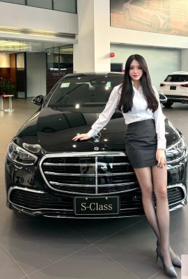 Beautiful car saleswoman(18P)