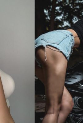 The sexy and beautiful motorcycle girl “Kitten” is wild and charming, lively and playful, and she is so handsome riding a motorcycle. Who do you want to drive to death?  (24P)