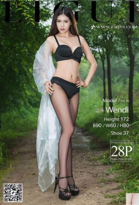 (LiGui Internet Beauty) 2017.09.05 Model Jiajia Black Silk High Heels Beautiful Legs (29P)