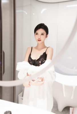 XR Qianqian Danny sexy black and white lace (95P)