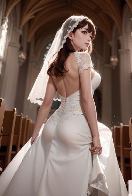 pure white wedding dress-2