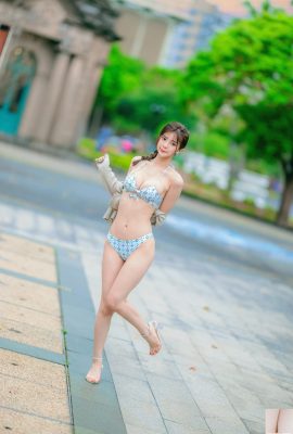 (Internet collection) Taiwanese beautiful leg girl-Mi En beauty outdoor photo shoot (2)