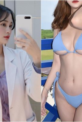 The beautiful therapist has a super hot figure! She took off her white robe to release her beautiful breasts, and netizens were so impressed that they knelt down on IG (21P)