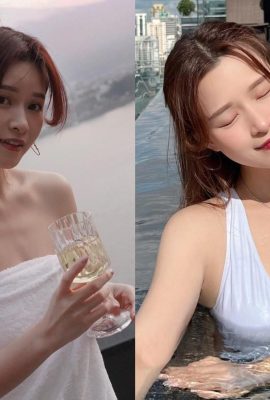 Extremely hard on breasts, netizens gasped for breath after taking photos of her naked body in the bath (12P)