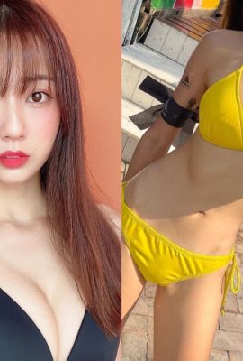 You can’t hide your good figure! Cimei's “strapless bikini” breaks the defense with both hands upward (11P)