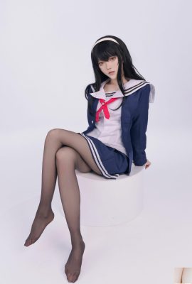 (Online collection) Welfare Girl Charcoal Grilled Lily Black “Passenger Heroine School Uniform” VIP Exclusive Full (51P)
