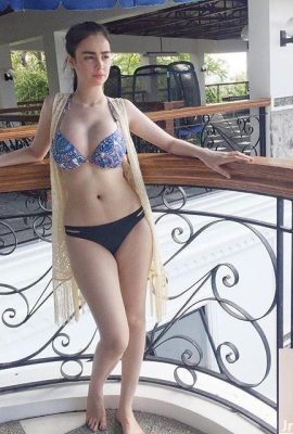 Kim Domingo, a Filipino-French mixed-race model, has an angelic face and a pair of volleyball-like headlights on her chest. Netizen Shi Geng