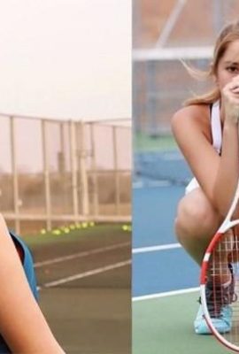 Tennis’ “Emma Watson” is growing up at the age of 15! The fairy’s incredible long legs when playing ball caused a sensation in the tennis world~Makenzie Raine