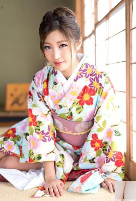 Super horny girl in kimono