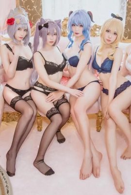 Genshin lmpact Lingerie Cosplay (55P)