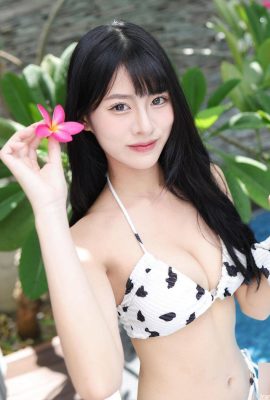 “Youxin” has a hot figure that makes people want to stop, and the smile curve on her chest conquers your eyes (10P)