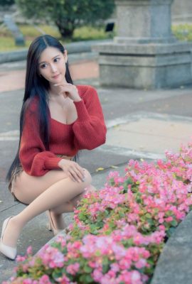 (Extra chapter on beautiful legs) Beautiful model with long legs, Xu Huiling, leather shorts, high heels and beautiful legs (87P)