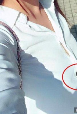 E breasts burst out of the white shirt! ~Xiao Xiaoyu~ The southern hemisphere was accidentally exposed in the gap of the button (24P)