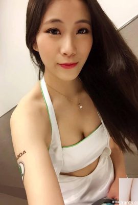 Mature and charming sexy car model ~ Cai Wanyun ~ small exposed breasts and charming (15P)