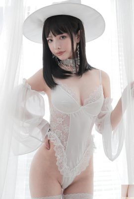 Wenmei is unreasonable, super dirty, white stockings, plump big breasts, unobstructed private set (13P)