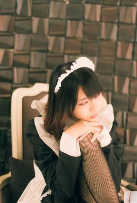 (Online collection) Zun Zun-Black suspender maid (15P)