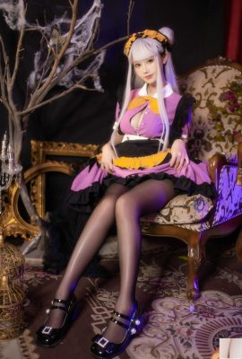 (Collection of the Internet) Welfare Girl Mimi Hanyu’s “Halloween Black Silk Maid” VIP exclusive (36P)