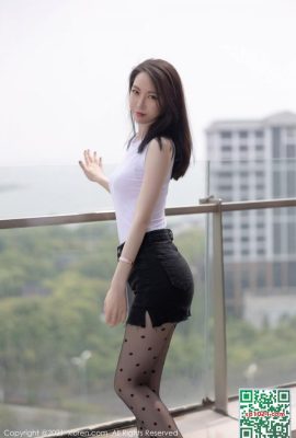 Temperament goddess Meng Xinyue flesh-colored underwear graceful and charming (86P)