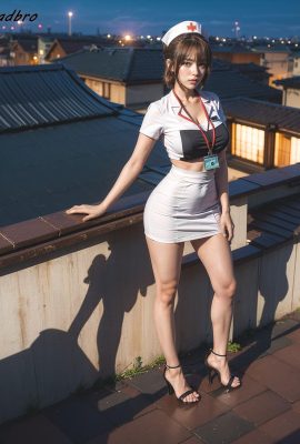 badbro_Nurse Rooftop & exhibitionism