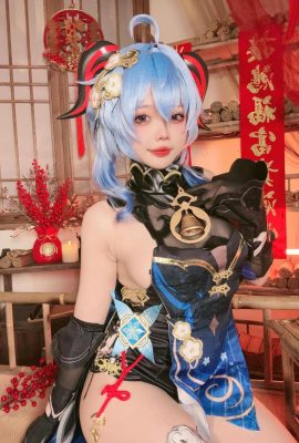 (Online collection) Coser@Xiao Yaoyao-Ganyu Hai Lantern Festival Dress (40P)