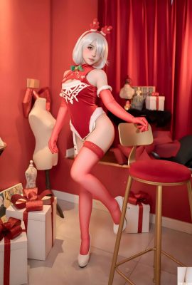 (Online collection) Welfare Girl Bonnie’s “Christmas Red Dress” VIP exclusive (135P)