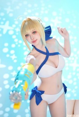 Coser goddess “Xuanzi” is charming and sweet and sweet, and she shows her super sexy “big boobs” (10P)