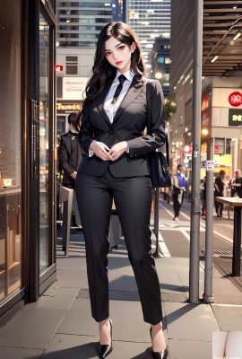 black suit