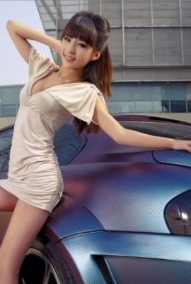 (Black Silk Bar) Breast-enhanced long legs, black silk beautiful legs model Liu Yahan (35P)