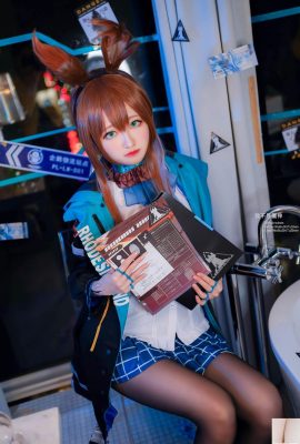 COS girl Arty Yati – Black Silk Bunny Girl (22P)
