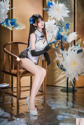 (Collection on the Internet) Welfare Girl Mimi Hanyu’s “Blue and White Porcelain Cheongsam” VIP exclusive (28P)
