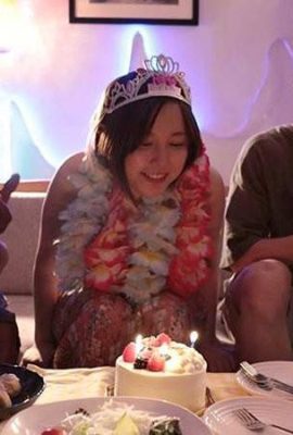 Celebrating birthday is to eat chocolate bars, Ningning Tanaka