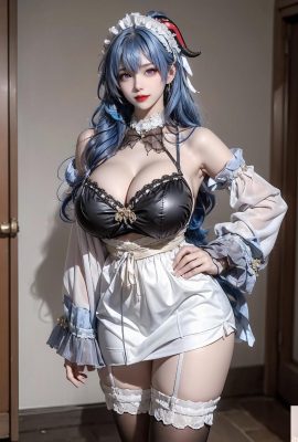 かんう(Ganyu maid outfit-Genshin God)