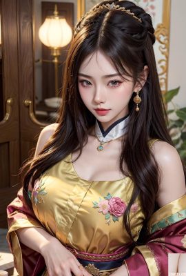 Girl in oriental hanfu