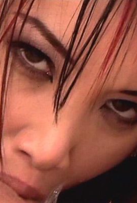 Sexy girl in black stockings gets her anus penetrated hard by the big cock of a macho man (15P)
